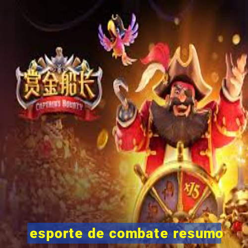 esporte de combate resumo